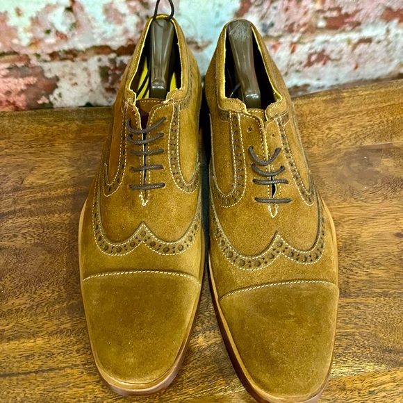 BRAND NEW DONALD PLINER ZINDEL OXFORD CAP TOE WINTIP SHOES - Picture 3 of 10